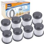KEEPOW PVF110 Replacement Filters for Black & Decker BDH2000PL Pivot Vacuum (8 Pack)