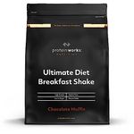 Protein Works - Ultimate Diet Breakfast Shake , Low Calorie Breakfast Shake , High Protein , Low Sugar Breakfast , 9 Servings , Chocolate Muffin , 500g