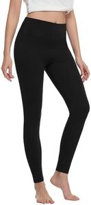 WiWi Women's Leggings Thermal Warm Underwear Pants Soft Long Johns Viscose from Bamboo Baselayer Pant for Winter S-XXL,Black,Large