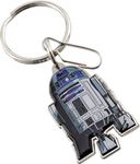 Plasticolor 004369R01 Star Wars R2-D2 Enamel Key Chain, White, Small