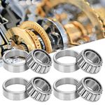 4 Set Fits for 25mm Axles Trailer Wheel Hub Bearings Kit 32205 Bearings Rotary Quiet High Speed and Durable for Tapered Roller Bearings.
