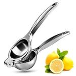 WONSEFOO Manual Lemon Squeezer Heavy Duty, Premium Metal Lemon Orange Lime Citrus Press Juicer Hand Juicer, Engineered Hand Squeezer Easy to Use and Clean - Anti Corrosive and Dishwasher Safe