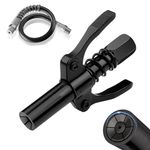 BendJoy® High Pressure Grease Gun Nozzle, Quick Release Grease Gun Coupler with 30cm Hose, Compatible with All Grease Gun 1/8" NPT Fittings & Grease Nipple