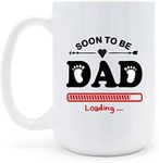Soon to Be Dad White Coffee Mug - New Dad, Dad to Be Mug, Soon to Be Dad Gift, First time Dad Gift, Daddy Pregnancy Announcement Mug, Dad to Be Gifts, 15 Oz