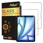 Ailun Screen Protector for iPad Air 11 Inch 6 Generation [2024 6th Gen], iPad Pro 11 Inch 2024 5th Generation Tempered Glass [Face ID & Apple Pencil Compatible][2 Pack]