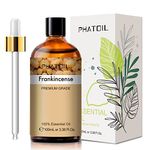 PHATOIL Frankincense Essential Oil 100ML, Pure Premium Grade Frankincense Essential Oils for Diffuser, Humidifier, Aromatherapy, Candle Making