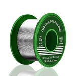 Meccion Solder Wire 0.6mm 50g Lead Free Soldering Wire Sn99.3 Cu0.7 with Rosin Core Tin Wire for Electronic Electrical Soldering Components Repair and DIY