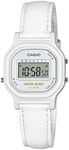 Casio Women's 'Classic' Quartz Resin Casual Watch, Color: White (Model: LA11WL-7A)