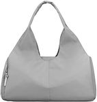 forestfish Duffel Bag Gym Totes with Dry Wet Pocket & Shoes Compartment for Women and Men, Grey