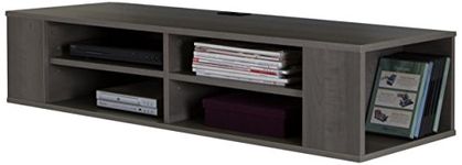 South Shore Furniture City Life 48-Feet ' Wide Wall Mounted Media Console, Gray Maple