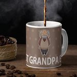 Indigifts Coffee Mug for Grand Father|330 Ml| Best Grandpa Ever Quote| Gift for Grand Father,Birthday Gift for Dada JEE, Gift for Grandpa, Ceremic Coffee Mug for Grand Father(Brown)