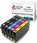 Cartridge Planet 5 Pack (2BK,1C,1M,1Y) Compatible Ink for Epson 812XL for Epson Workforce Pro WF-3820 Pro WF-3825 Pro WF-4830 Pro WF-4835 WF-7830 WF-7840 WF-7845