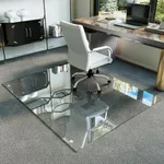 Koonmi Tempered Glass Chair Mat for