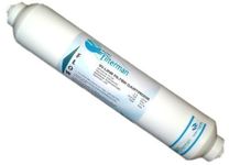 WFM-TAO External fridge water filter compatible with Samsung, LG, Daewoo, Rangemaster SXS Refrigerators with 1/4" tubing