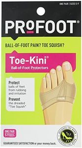 PROFOOT Toe-Kini, Ball of Foot Protectors, (Pack of 2), Pads Metatarsal and Separates Toes for Greater Comfort When Walking, Great for High Heels, Relief from Burning Pain in the Forefoot