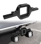 Tow Hitch Bracket Tow Hitch Receiver Light Mounting Bracket Fit for Dual LED Cube/Work Lights Bar Pod Backup Reverse Rear Back Up Off Road Lights Fit for Truck SUV Trailer RV Pick Up (2.5 in-3 in)