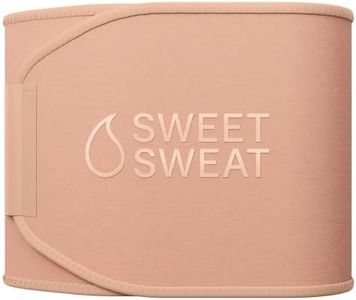 Sweet Sweat Toned Waist Trimmer for Women and Men | Premium Waist Trainer Belt to 'Tone' Your Stomach Area (Stone, X-Large)