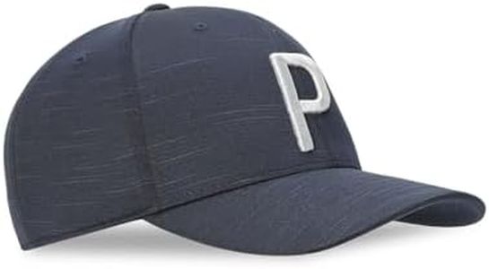 Puma 024422 Men's Golf P Cap, 24 Color Navy Blazer/Ash Grey, One Size