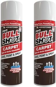 Bull Shot Carpet Spot & Stain Remover, AS SEEN ON TV, Made In USA, Just Point & Spray, Stain-Lifting Foam-Action, Pet Stains & Odors, Coffee, Soda, Wine, Stains, 2 Pack