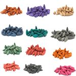 Backflow Incense Cones Scents to Soothe, Relax, and Elevate Your Space - Long Burn time : Mixed Aromas, 50 Cones for waterfall diffuser