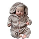 LONIAN Reborn Baby Dolls That Look Real 19 Inch Sleeping Newborn Baby Boy Soft Silicone Vinyl Lifelike Baby Dolls (Blue Eyes)