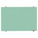ALKOSIGN Frameless Non-Magnetic Glass Boards - Mint Green (1.5FT x 2FT) | Glass-Boards | Marker-Boards | Writing Boards | Dry Erase-Board | for School, College, Conference Room etc (Small)