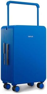 TUPLUS 24” Zipperless Suitcase Wide Handle Luggage with Spinner Wheels Hardside Travel Case with TSA Lock,Balance Collection,Blue