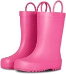 Lone Cone Premium Natural Rubber Rain Boots for Toddlers and Kids with Solid Design