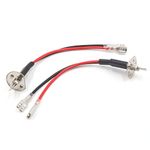 uxcell 2 Pcs H1 2-Wire Car Headlight Wiring Harness Cable Socket Connector Adapter