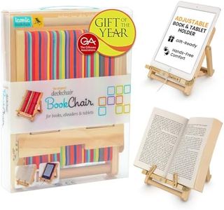 Gifts for Readers & Writers Deckchair Bookchair iPad Stand | Stylish Book Holder & Tablet Stand | Cookbook Holder | Reading Stand | Tablet and Book Rest | Fun Novelty Gift for Book Lovers
