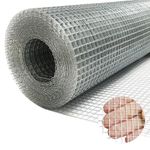 Loveerct GARDEN & HOME Hardware Cloth 1/4 Inch 16in X 20ft,23 Gauge Hot Dip Galvanized After Welded Cage Mesh Roll Square Chicken Wire Netting Rabbit Fence Snake Fencing Rodent Animals Weasel Raccoons