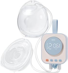 NCVI Tire Lait Électrique Main Libre, 4 Modes et 9 Niveaux Pompe, Double Pompe Portable Combinée avec un Moteur Puissant et des Tasses Portables, Brides De 21/24/28 mm, bleu
