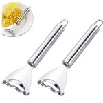 Corn Cob Stripper Stainless Steel Corn Stripper 2PCS Corn Stripper Stainless Steel Corn Peeler Stainless Steel Corn Cutter Corn Planer Stainless Steel Corn Scraper with Ergonomic Handle for Kitchen¡