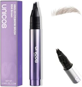 Unicos Eyebrow Pen, Angled Brow Brush, Eyebrow Pencils for Women, Natural Brow Pen, Hair-Like Strokes, 24hrs Long-Lasting, Waterproof, Smudge-Proof, Easy to Use, Multiple Uses, Brown