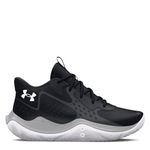 Under Armour Gs Jet '23 Unisex-Adult Shoes, Black/Jet Gray/White, 35.5 EU