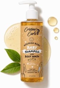 Cristina's Curls Baby Shampoo & Body Wash – Gentle Low-Foam Head-To-Toe Clean For Newborns And Sensitive Skin
