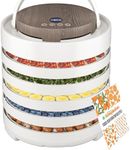 Konfintos Food Dehydrator for Jerky, 500W with Digital Timer & Temperature Control, 5 BPA-Free Trays Dehydrator Machine for Meat, Fruits, Mushroom, Dog Treats, with Convergence Drying Flow System