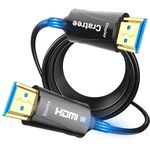 Cratree Fiber Optic HDMI 2.1 Cable 100FT/30M Long- 8K 48Gbps Ultra High Speed HDMI Cord/8K 60Hz/4K 120Hz/HDCP 2.2&2.3,/HDR10 - Compatible with Fire Roku Apple HDTV,Monitor,Projector