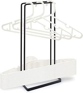 NOAEOU Hanger Organizer,Hanger Stacker for Closet Laundry Room,Holds up 110 Wire Clothes Hangers,Hanger Storage Rack Holder for Adult or Child Clothes Hangers