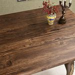 FunStick 24" x 200" Brown Wood Contact Paper for Cabinets Kitchen Countertops Rustic Wood Wallpaper Peel and Stick Distressed Wood Adhesive Paper Thick Wood Grain Removable Wallpaper for Furniture