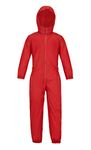 Wetplay Puddle Splash Suit Waterproof All In One Kids Rainsuit Childrens Childs Boys Girls (7-8 Years, Red)