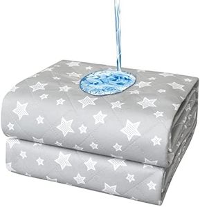 Reusable Bed Pads 34"x36" 2 Pack , Absorbent Waterproof Chuck Pads Non Slip for Incontinence , Waterproof Incontinence Pads Quilted for Seniors, Bedwetting Kids, Aldults, Pets, Grey