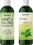 Cleansing Swimmers Shampoo and Conditioner Set - Sulfate Free Clarifying Chlorine Shampoo and Conditioner for Swimmers for Minerals Chlorine and Saltwater - Tea Tree Chelating Shampoo for Hard Water