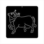 Letsgetcraftin Pichwai Cow Design Stencil for Art & Craft | Motif Stencil, Best for Lippan Art, Reusable & Suitable for Glass, Fabric, Walls &More (S7001) – 6"x6" Stencil