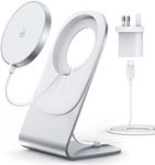 Magnetic Wireless Charger for iPhone 15/14/13/12 Series -with Mag Safe Charger Stand and Adapter, Compatible with-Magsafe iPhone 14/15/14/15 Plus/14/15 Pro/14/15 Pro Max and iPhone 12/13 Series