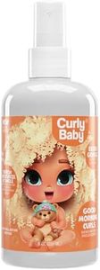 Curlybaby Good Morning Curls Lightweight Detangler, Moisturizer & Leave-In Conditioner Spray for Kids – Cruelty-Free, Dermatologist-Tested Hair Care for Soft, Manageable Curls - 8 oz