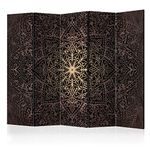 murando Decorative Room Divider Mandala Abstract 225x172 cm / 89"x68" Double-Sided Folding Screen 5 Panels Room Partition Non-Woven Canvas Print Opaque Photo Display f-C-0131-z-c