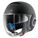 SHARK Nano Blank MAT KMA Motorcycle Helmet, Black, Size S