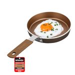Bakken- Swiss 2-Piece Mini Nonstick Egg Pan & Omelet Pan – Egg Pan [5.5''] with Copper/Golden Non-Stick, Skillet, Eco-Friendly –for Eggs Pancakes, for All Stoves - Non Toxic