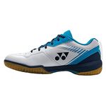 YONEX Power Cushion 65 Z3 Men's Indoor Court Shoe (White/Ocean Blue) (us_Footwear_Size_System, Adult, Men, Numeric, Medium, Numeric_11)